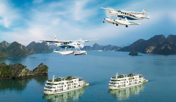 Tour thuỷ phi cơ và du thuyền Hạ Long 1 ngày
